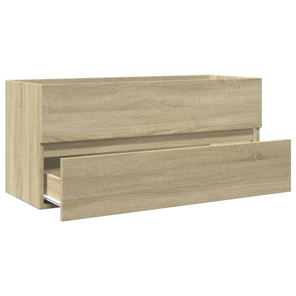 Mueble de lavabo de baño madera roble Sonoma 100x38,5x45