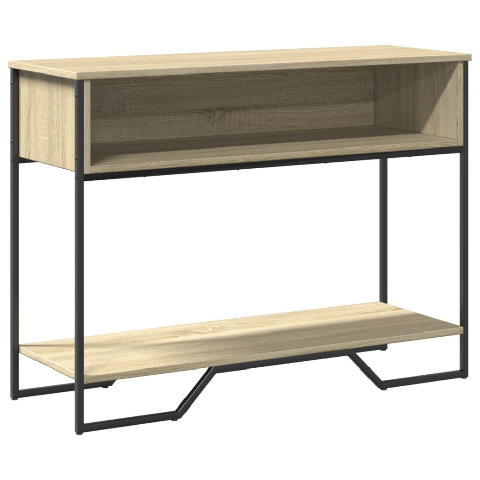 Mesa consola madera de ingeniería roble Sonoma 100x35x74,5