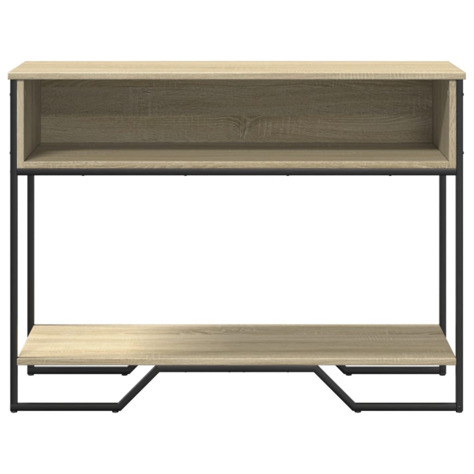 Mesa consola madera de ingeniería roble Sonoma 100x35x74,5