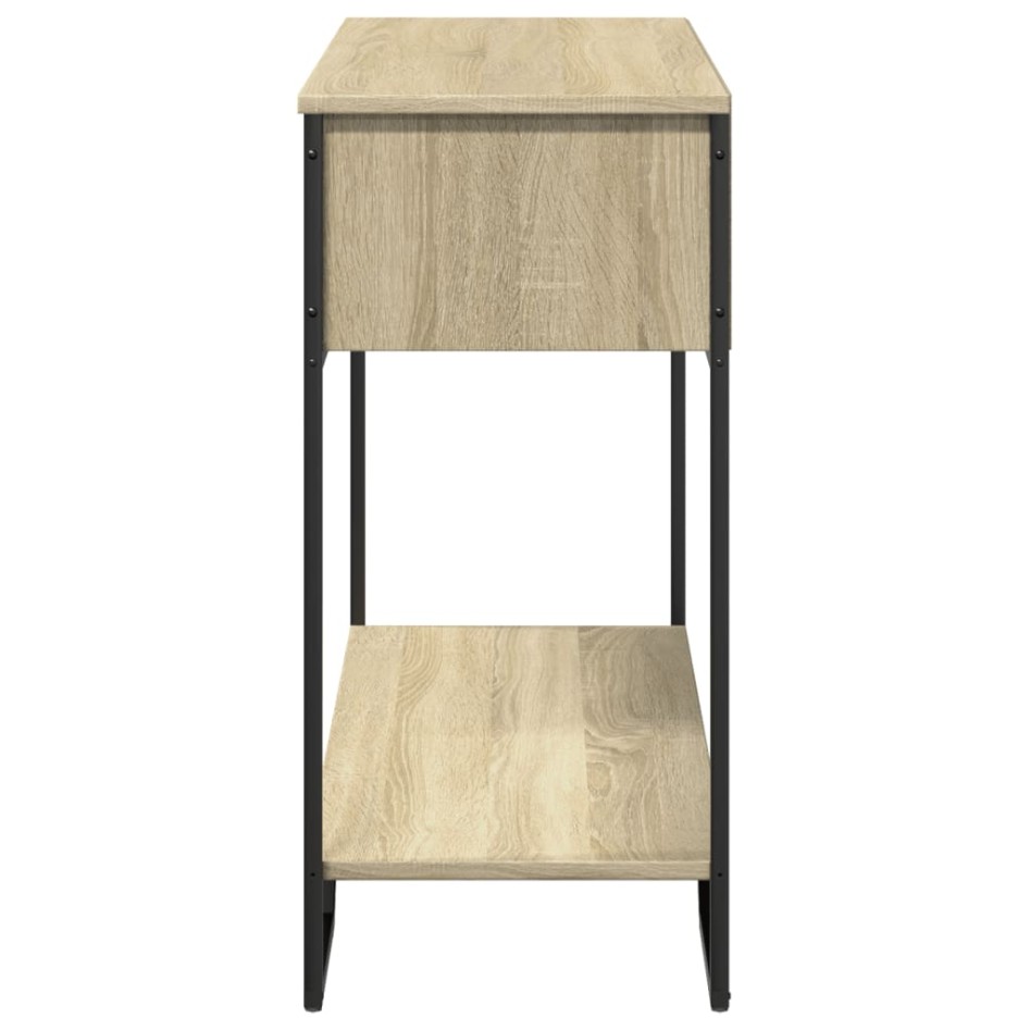 Mesa consola madera de ingeniería roble Sonoma 100x35x74,5