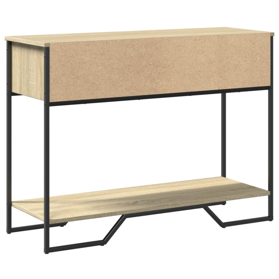Mesa consola madera de ingeniería roble Sonoma 100x35x74,5