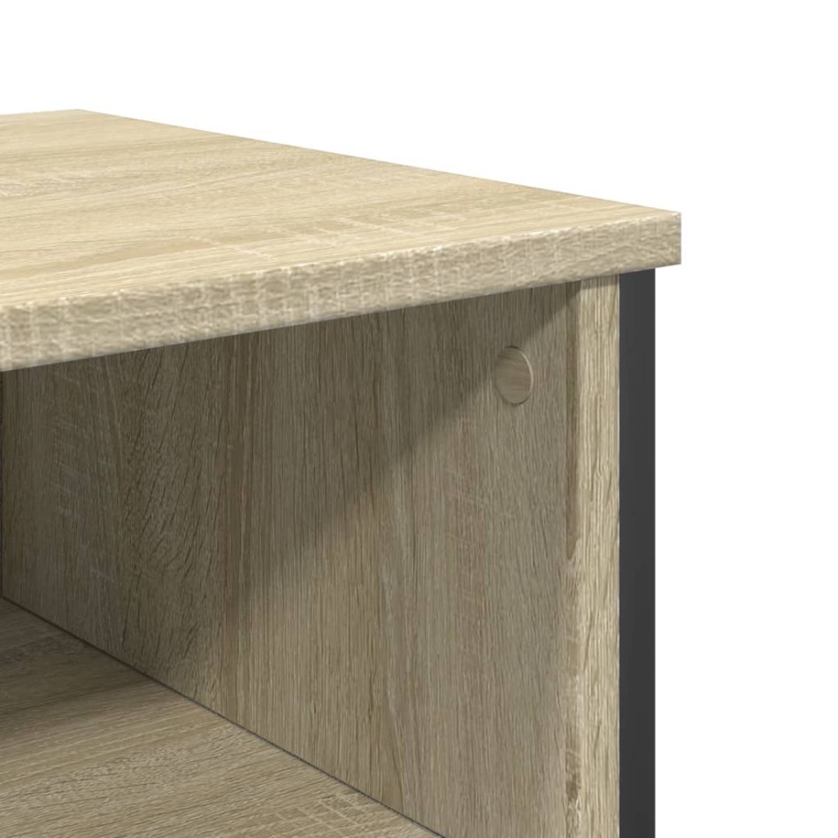 Mesa consola madera de ingeniería roble Sonoma 100x35x74,5
