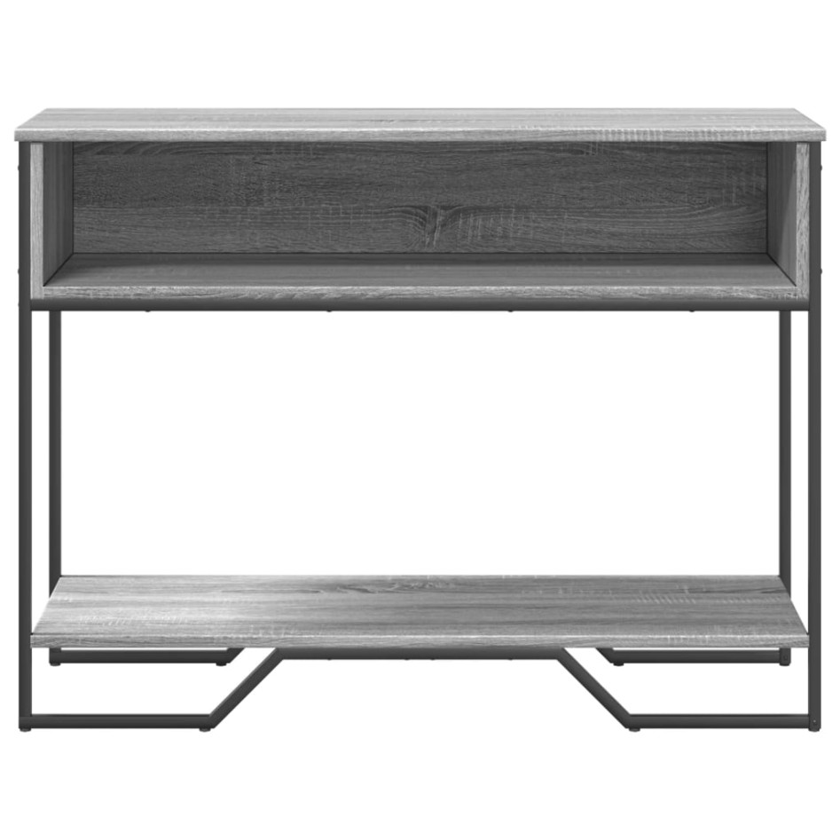 Mesa consola madera de ingeniería gris Sonoma 100x35x74,5