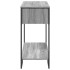 Mesa consola madera de ingeniería gris Sonoma 100x35x74,5