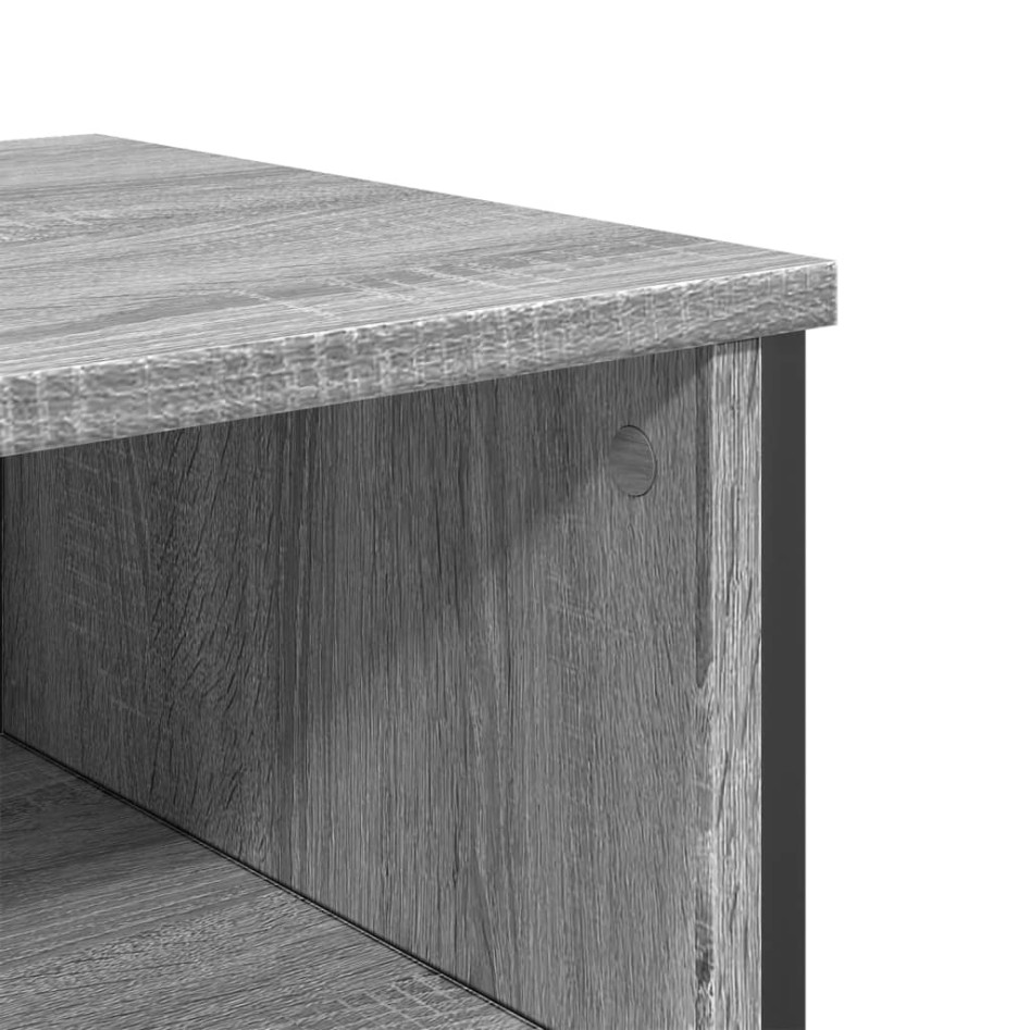 Mesa consola madera de ingeniería gris Sonoma 100x35x74,5