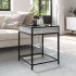 Mesa de centro con Infinity LED gris Sonoma 40x40x51
