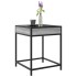 Mesa de centro con Infinity LED gris Sonoma 40x40x51