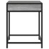Mesa de centro con Infinity LED gris Sonoma 40x40x51