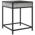 Mesa de centro con Infinity LED gris Sonoma 40x40x51
