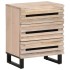 Mesita de noche madera maciza de mango 50x34x62