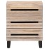 Mesita de noche madera maciza de mango 50x34x62