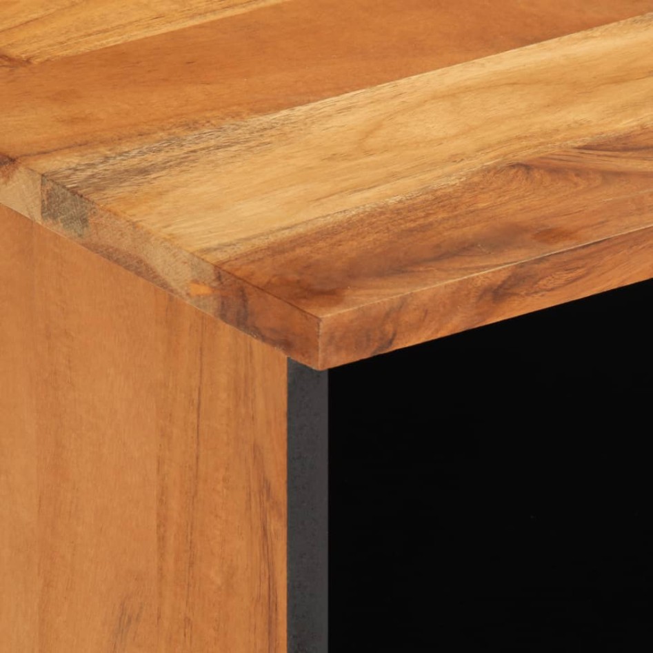 Mueble de TV madera maciza de acacia 100x34x46