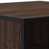Mesa de centro madera ingeniería metal marrón roble 80x80x30