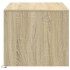 Mesa de centro con luces LED madera de ingeniería roble