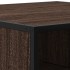 Mesa de centro madera ingeniería y metal marrón 100x100x30
