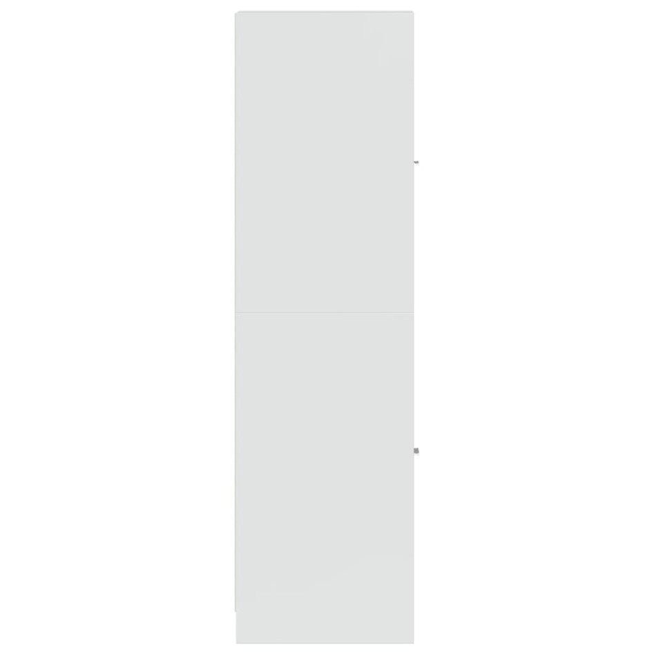 Armario botiquín madera ingeniería blanco brillo