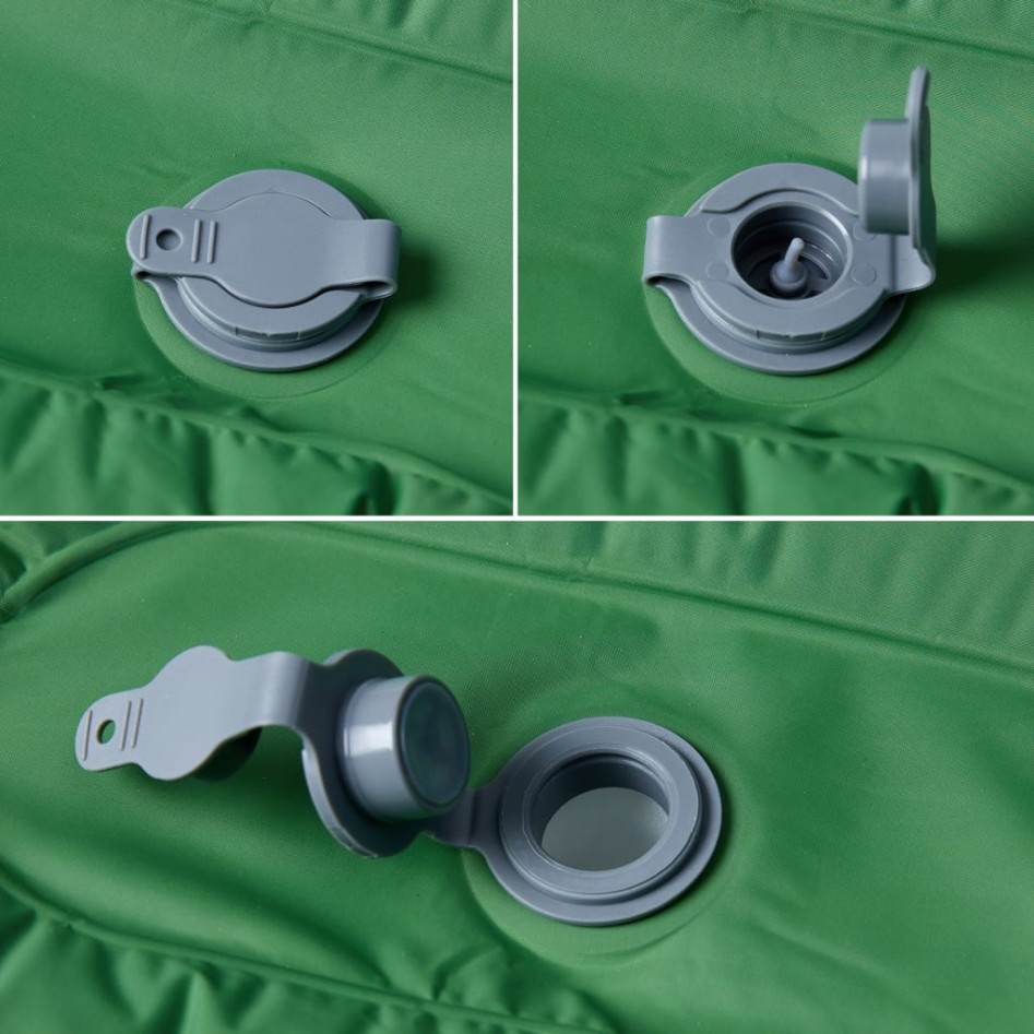 Colchón de camping autoinflable con almohada 1 persona