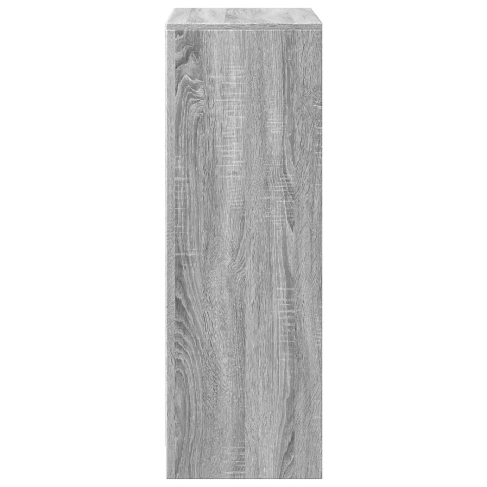 Aparador con LED madera de ingeniería gris Sonoma 72x34x100