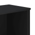 Estantería de madera de ingeniería negra 80x31x137,5