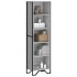 Estantería de madera de ingeniería gris Sonoma 50x31x169
