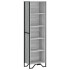 Estantería de madera de ingeniería gris Sonoma 50x31x169