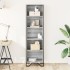 Estantería de madera de ingeniería gris Sonoma 50x31x169