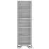 Estantería de madera de ingeniería gris Sonoma 50x31x169