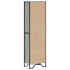 Estantería de madera de ingeniería gris Sonoma 50x31x169
