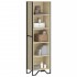 Estantería madera de ingeniería roble Sonoma 50x31x169