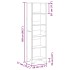 Estantería madera de ingeniería roble Sonoma 50x31x169