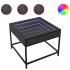 Mesa de centro con Infinity LED negro 50x50x41