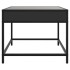 Mesa de centro con Infinity LED negro 50x50x41