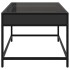 Mesa de centro con Infinity LED negro 50x50x41