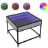 Mesa de centro con Infinity LED gris Sonoma 50x50x41