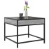 Mesa de centro con Infinity LED gris Sonoma 50x50x41
