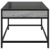 Mesa de centro con Infinity LED gris Sonoma 50x50x41