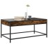 Mesa de centro con Infinity LED roble ahumado 90x50x41