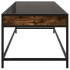 Mesa de centro con Infinity LED roble ahumado 90x50x41