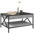 Mesa de centro con Infinity LED gris Sonoma 70x50x38