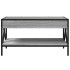 Mesa de centro con Infinity LED gris Sonoma 70x50x38