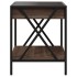 Mesa de centro con Infinity LED marrón roble 40x40x49