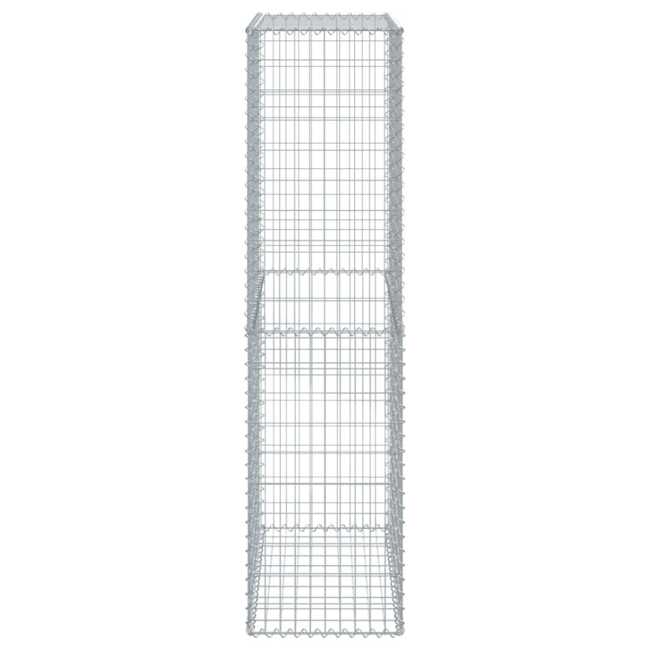 Cesta de gaviones con cubierta hierro galvanizado 100x50x200