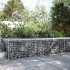 Cesta de gaviones con cubierta hierro galvanizado 200x100x50