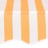 Toldo manual retráctil 100 cm naranja y blanco a