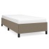 Estructura de cama sin colchón tela gris taupe 100x200