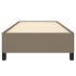 Estructura de cama sin colchón tela gris taupe 100x200