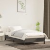 Estructura de cama sin colchón terciopelo gris oscuro 90x190 cm