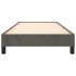Estructura de cama sin colchón terciopelo gris oscuro 90x190
