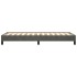 Estructura de cama sin colchón terciopelo gris oscuro 90x190