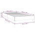 Estructura de cama sin colchón terciopelo gris oscuro 90x190